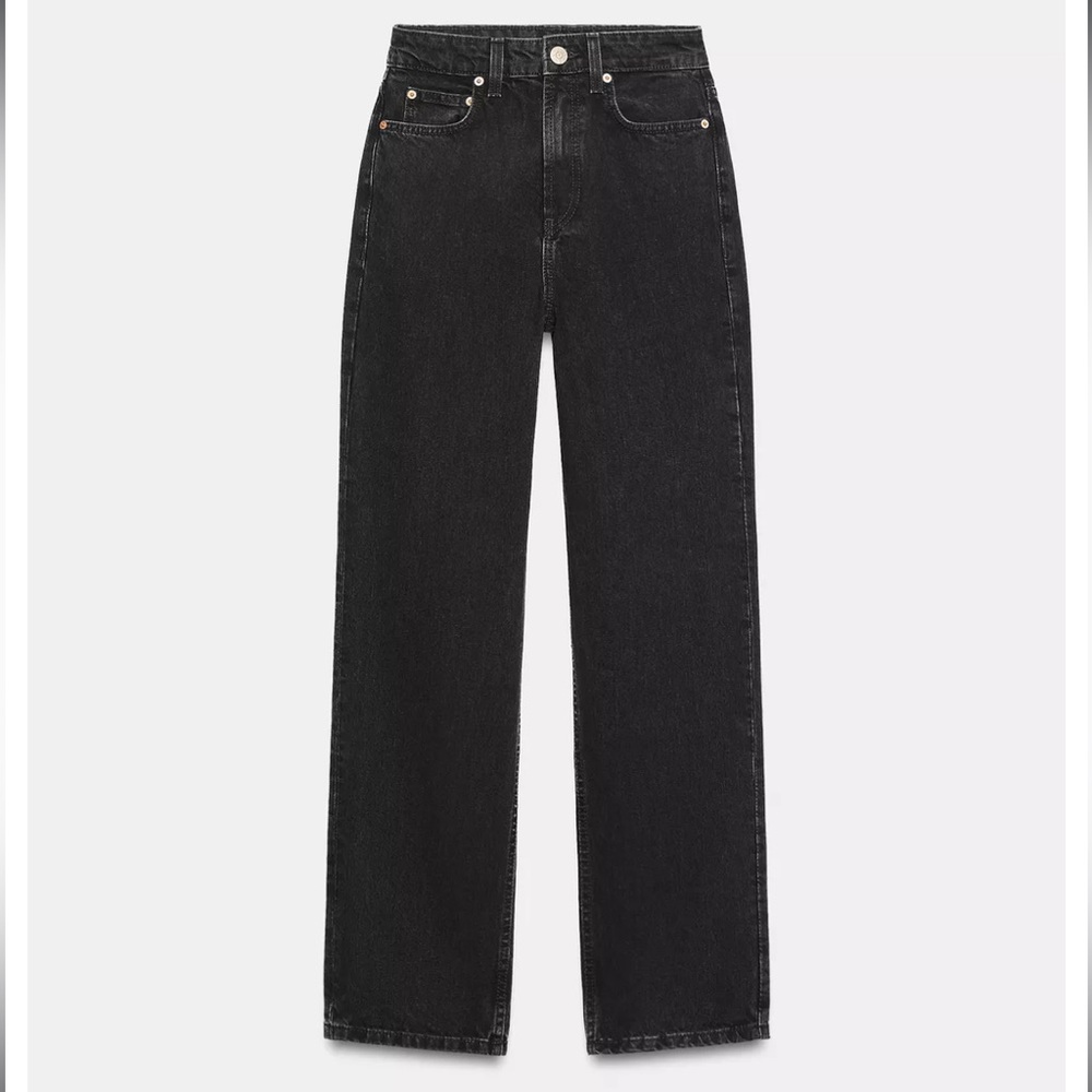 H&M Black Straight Leg Jeans Size US 4
